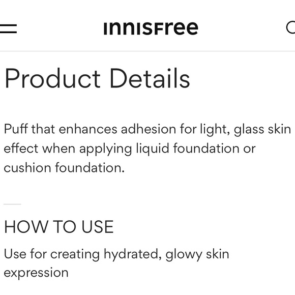 Innisfree Air Magic Puff (glow) Cushion puff - Picture 2 of 3